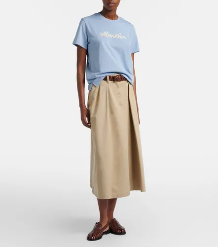 T-shirt en jersey de coton à logo - Moncler - Modalova