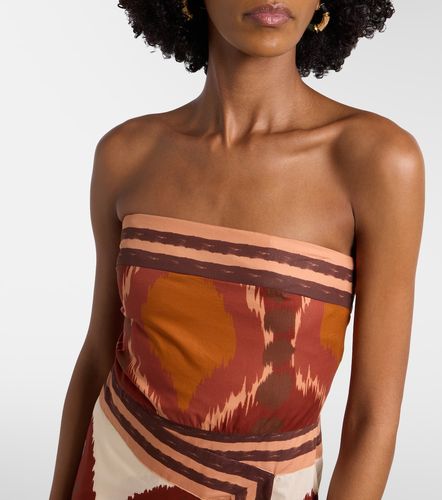 Robe portefeuille en coton imprimé - Johanna Ortiz - Modalova