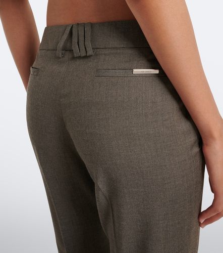 Pantalon évasé en laine mélangée - The Attico - Modalova