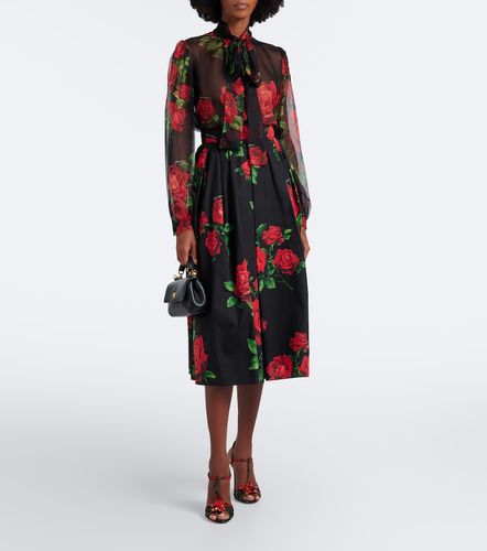 Blouse en soie à fleurs - Dolce&Gabbana - Modalova