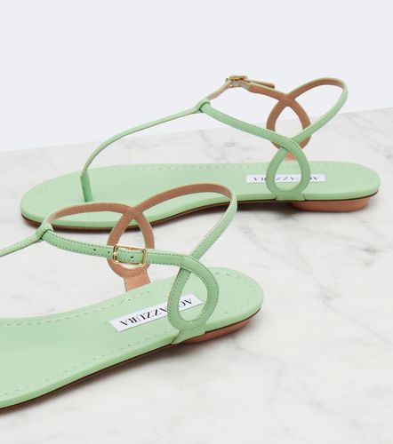 Sandales à entre-doigts Almost Bare en cuir - Aquazzura - Modalova