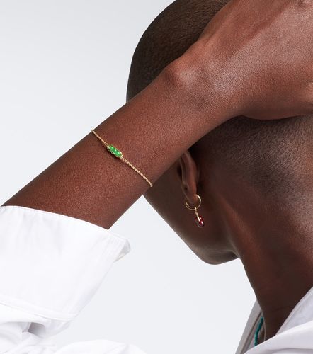 Bracelet Pea Pod en or 14 ct et jade - Sydney Evan - Modalova