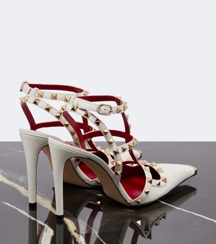 Escarpins Rockstud en cuir - Valentino Garavani - Modalova