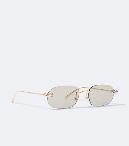 Lunettes de soleil ovales Trinity De Cartier - Cartier Eyewear Collection - Modalova