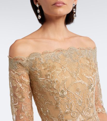 Elie Saab Robe longue en dentelle - Elie Saab - Modalova