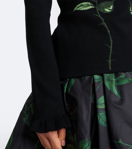 Pull en laine vierge à broderies - Blumarine - Modalova