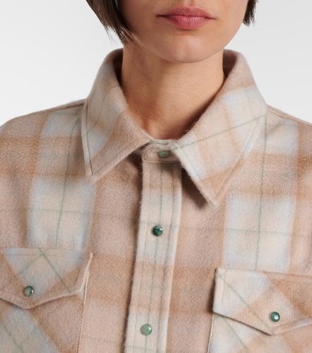 Chemise Champagne Tartan en cachemire à émeraudes - God's True Cashmere - Modalova