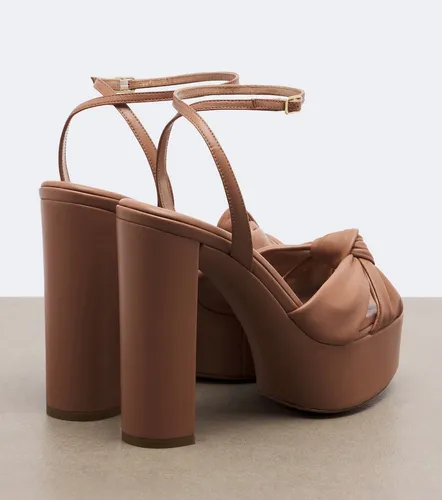 Sandales Cupid à plateau en cuir - Aquazzura - Modalova