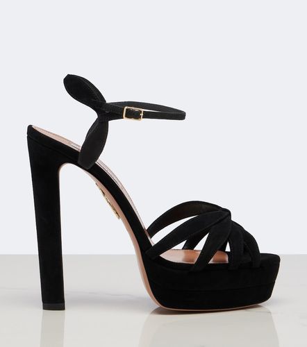 Sandales à plateau Soulmate en daim - Aquazzura - Modalova
