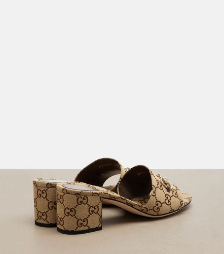 Gucci Mules Horsebit en toile GG - Gucci - Modalova