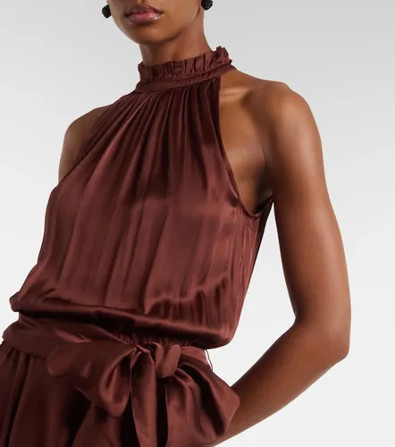 Robe longue Nina en satin - Poupette St Barth - Modalova