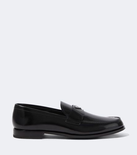 Prada Mocassins en cuir à logo - Prada - Modalova