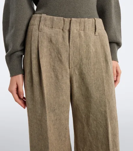 Pantalon Monili ample en lin - Brunello Cucinelli - Modalova