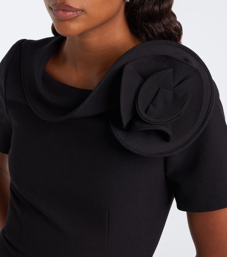 Robe midi à appliqué floral - Roland Mouret - Modalova