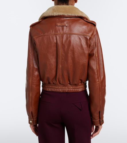 Veste First love en cuir et shearling - Dorothee Schumacher - Modalova