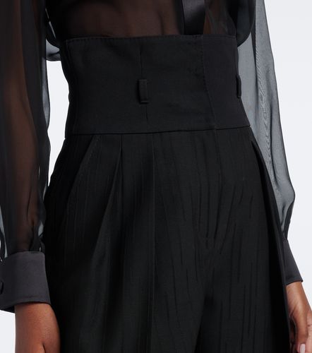 Pantalon ample en laine vierge - Dolce&Gabbana - Modalova