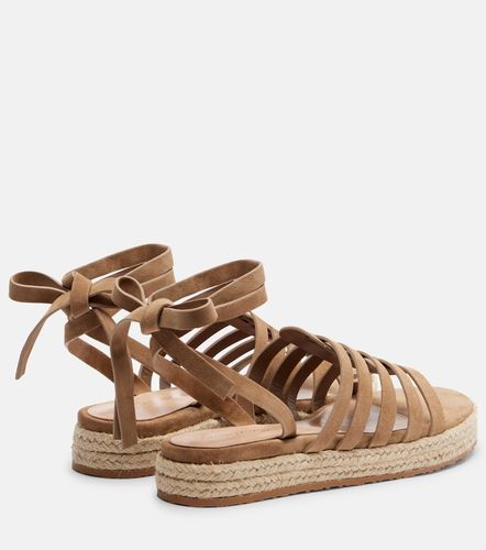 Sandales espadrilles Pompei en daim - Gianvito Rossi - Modalova