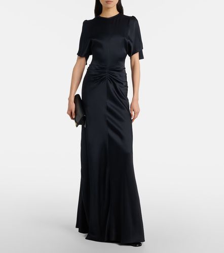 Robe longue en satin - Victoria Beckham - Modalova