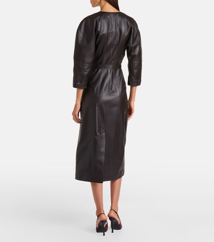 Victoria Beckham Robe midi en cuir - Victoria Beckham - Modalova