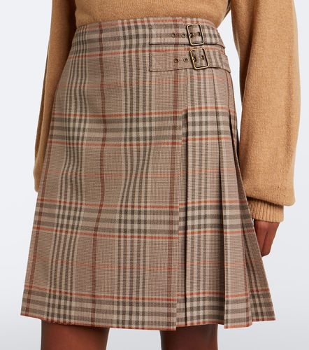Mini-jupe Check en laine - Burberry - Modalova