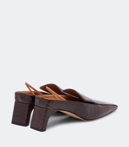 Escarpins slingback Tilda en cuir façon croco - Calvin Klein Collection - Modalova