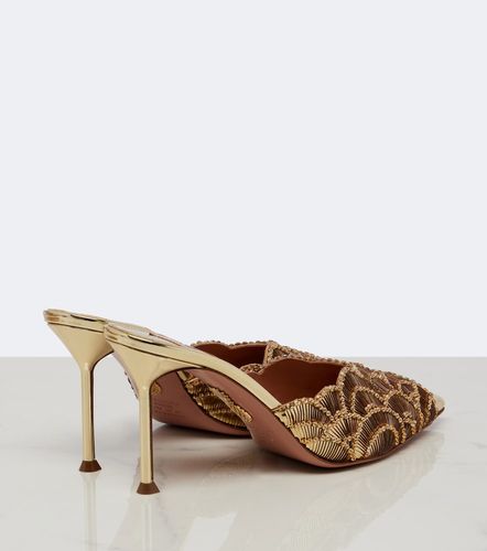 Mules Ce Soir en cuir à ornements - Aquazzura - Modalova