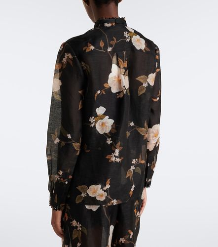 Blouse Ascent en lin et soie à fleurs - Zimmermann - Modalova