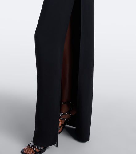 Robe longue asymétrique à plumes - Dolce&Gabbana - Modalova