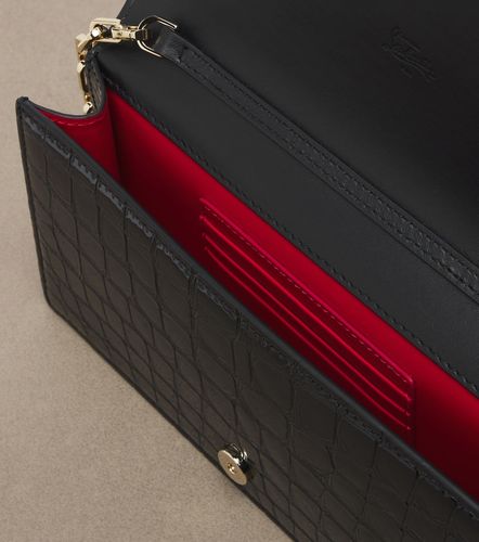 Pochette Bettina en cuir verni façon croco - Christian Louboutin - Modalova