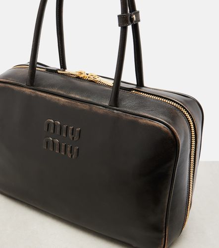 Sac Beau Large en cuir à logo - Miu Miu - Modalova