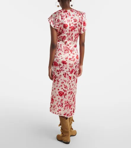 Robe midi Lindsay à fleurs en jacquard - Isabel Marant - Modalova