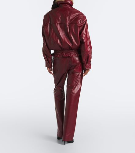 Pantalon droit Valka en cuir - Isabel Marant - Modalova