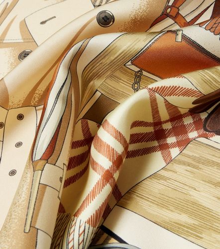 Burberry Foulard imprimé en soie - Burberry - Modalova
