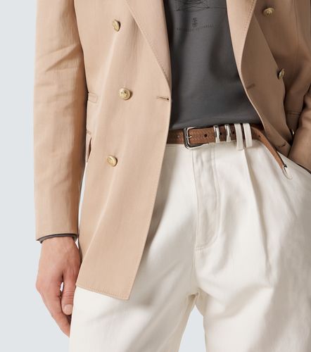 Ceinture en cuir embossé - Brunello Cucinelli - Modalova