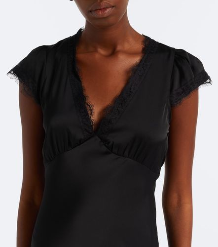 Robe midi Mina en satin à dentelle - Faithfull - Modalova