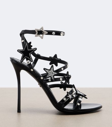 Sandales en cuir verni à ornements - Dolce&Gabbana - Modalova