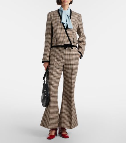 Pantalon évasé en laine vierge - Valentino Garavani - Modalova