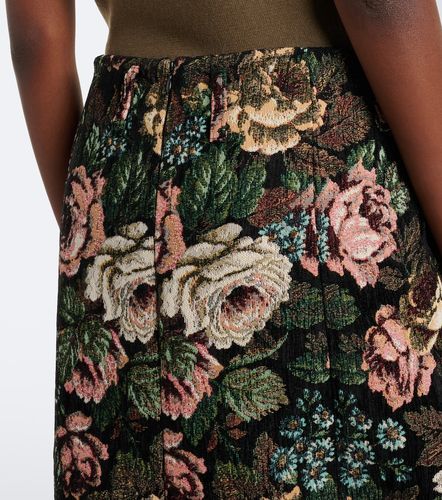 Jupe midi en jacquard à fleurs - Dries Van Noten - Modalova
