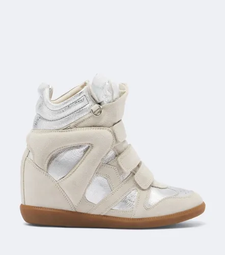 Baskets Bekett en daim et cuir métallisé - Isabel Marant - Modalova
