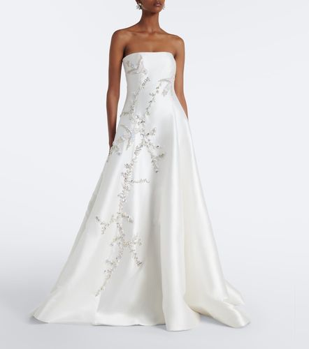 Robe longue de mariée bustier - Costarellos - Modalova
