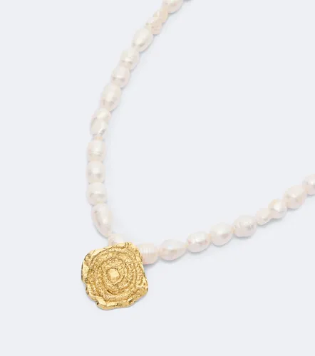 Collier Daphne en plaqué or 24 ct et perles - Ysso - Modalova