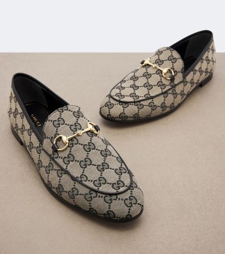 Mocassins Jordaan Horsebit en toile GG - Gucci - Modalova
