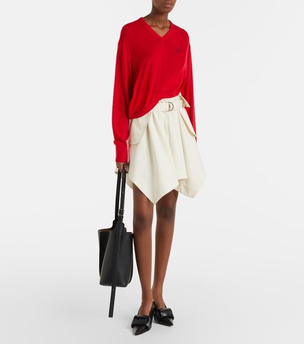 Mini-jupe en gabardine de coton et soie - Loewe - Modalova