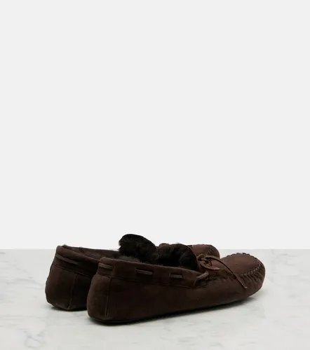 Chaussures bateau Lucca en daim - The Row - Modalova