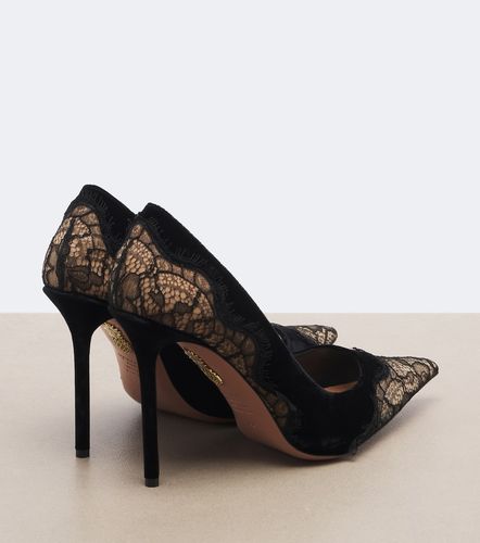 Escarpins Meadow en velours à dentelle - Aquazzura - Modalova