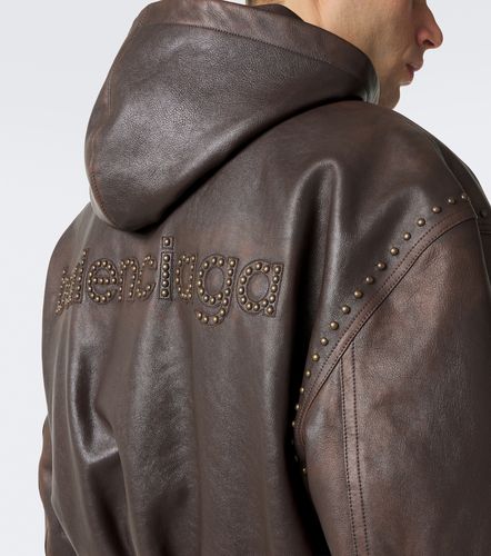 Veste bomber en cuir à clous - Balenciaga - Modalova