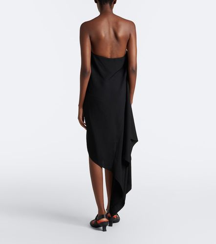 Robe midi à finitions en shearling - Loewe - Modalova