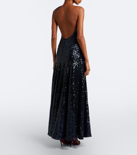 Robe longue asymétrique à sequins - Christopher Esber - Modalova
