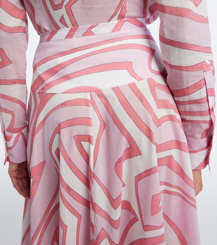 Jupe longue Labirinto en coton - Pucci - Modalova