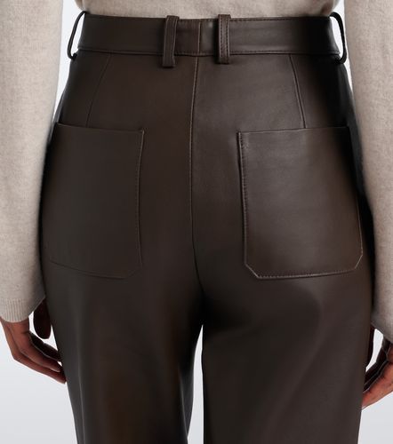 Vince Pantalon droit en cuir - Vince - Modalova